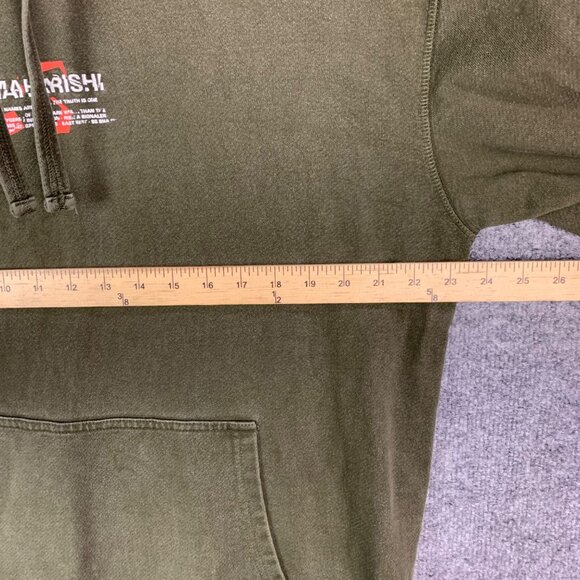 Maharishi Miltype Popovers Hoody Embroidered Center Logo Pullover Sz‎ XL Hoodie - Picture 6 of 10